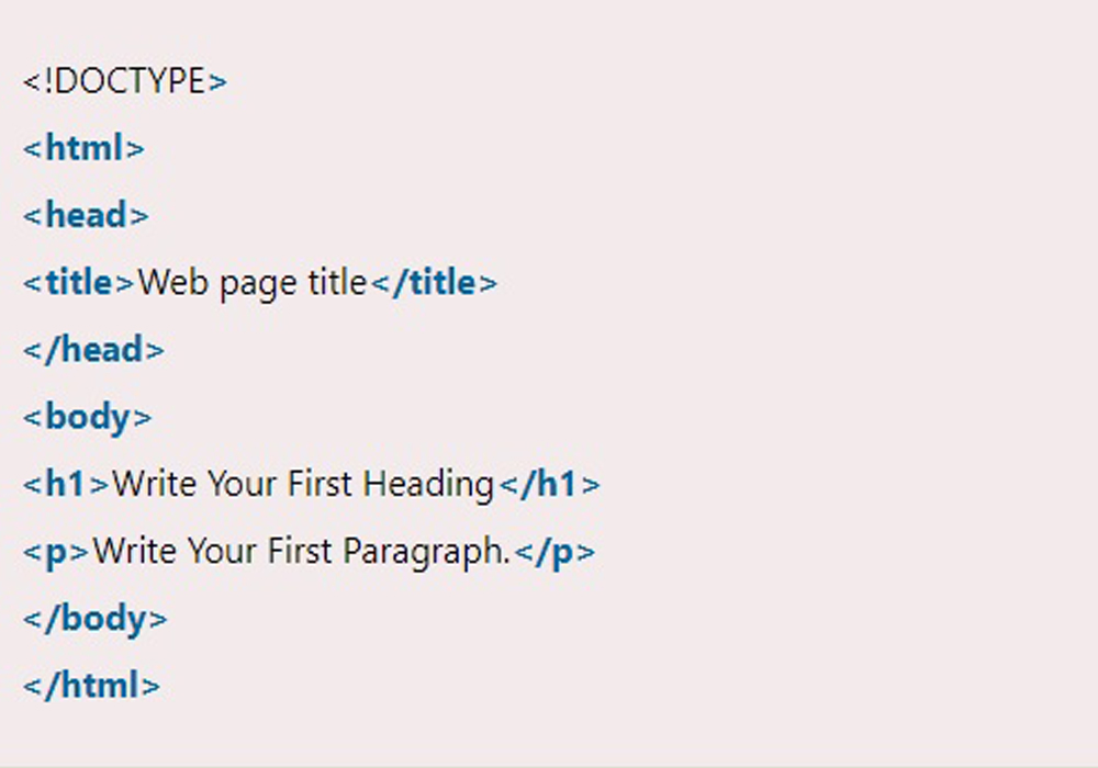 Example of HTML